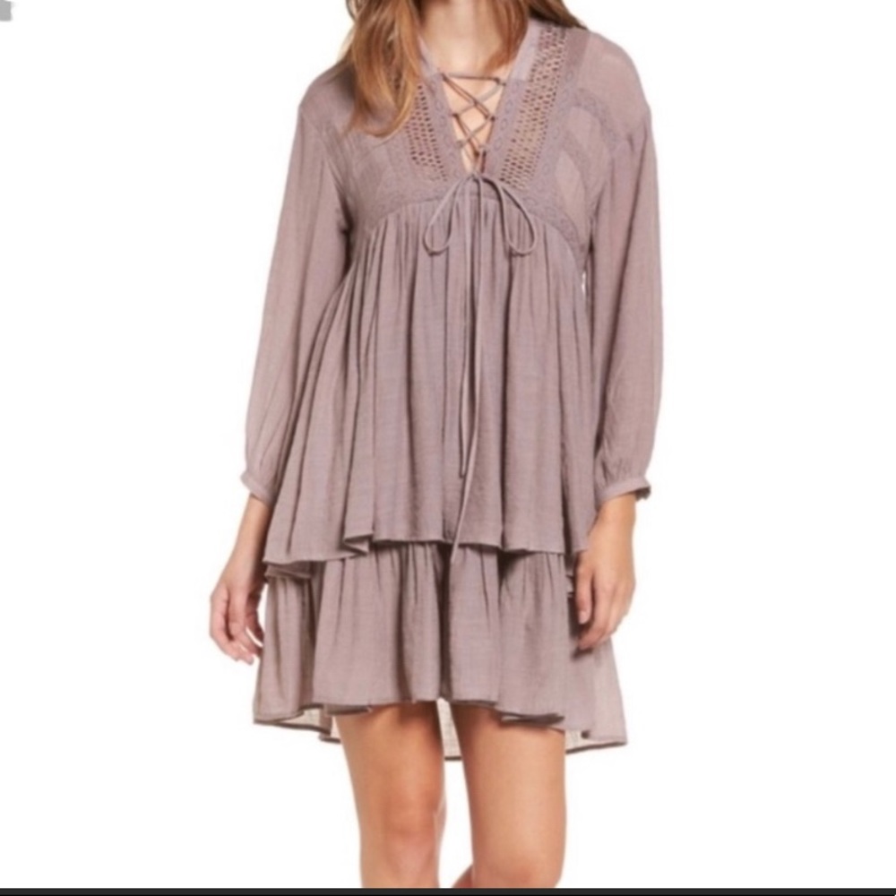 Sun and shadow boho dress